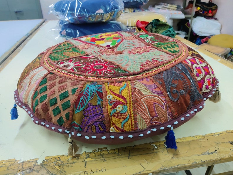 28 Large Floor Pillow Indian Floor Cushion Cover Etsy