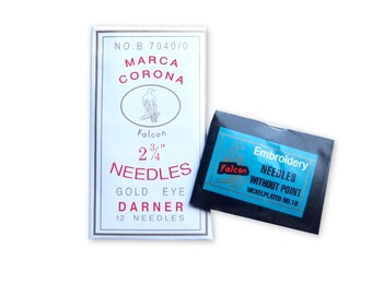Needles for bookbinding, embroidery, jewellery making and more
