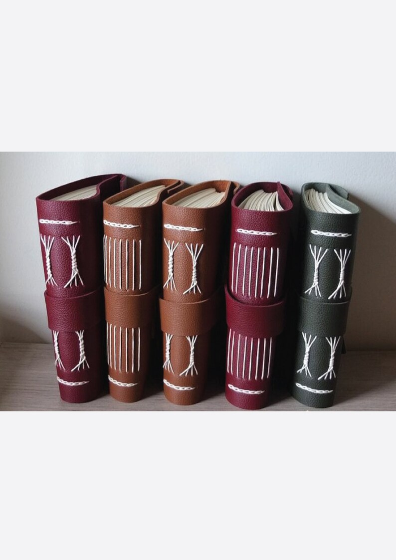 Long Stitch Binding With a Chain Stitch Variation Tutorial Etsy UK