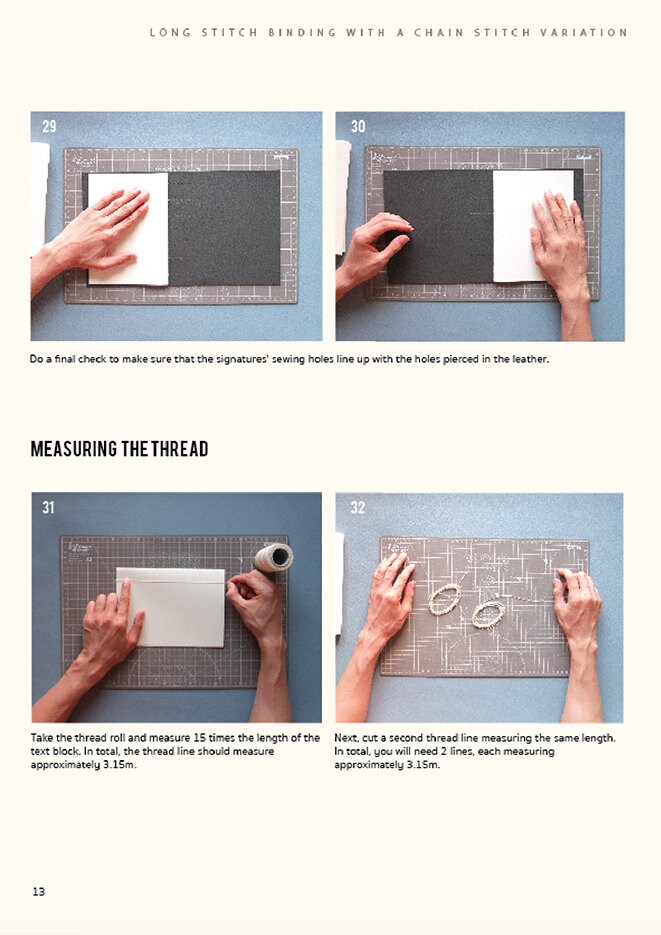 The Siam Bindery Long Stitch Binding Tutorial Etsy UK
