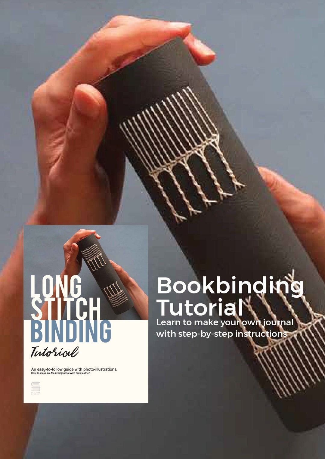 The Siam Bindery Long Stitch Binding Tutorial Etsy