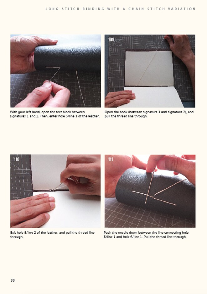 The Siam Bindery Long Stitch Binding Tutorial Etsy UK
