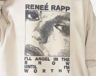 Retro Renee Rapp Angel PNG, Snow Angel PNG, Reneé Rapp PNG, praat je te veel, Reneé Rapp png Cadeau voor fan