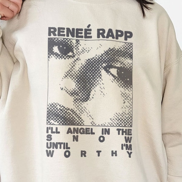 Retro Renee Rapp Angel PNG, Snow Angel PNG, Reneé Rapp PNG, praat je te veel, Reneé Rapp png Cadeau voor fan