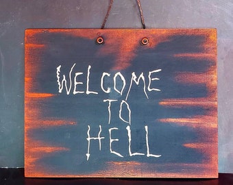Welcome To Hell Etsy