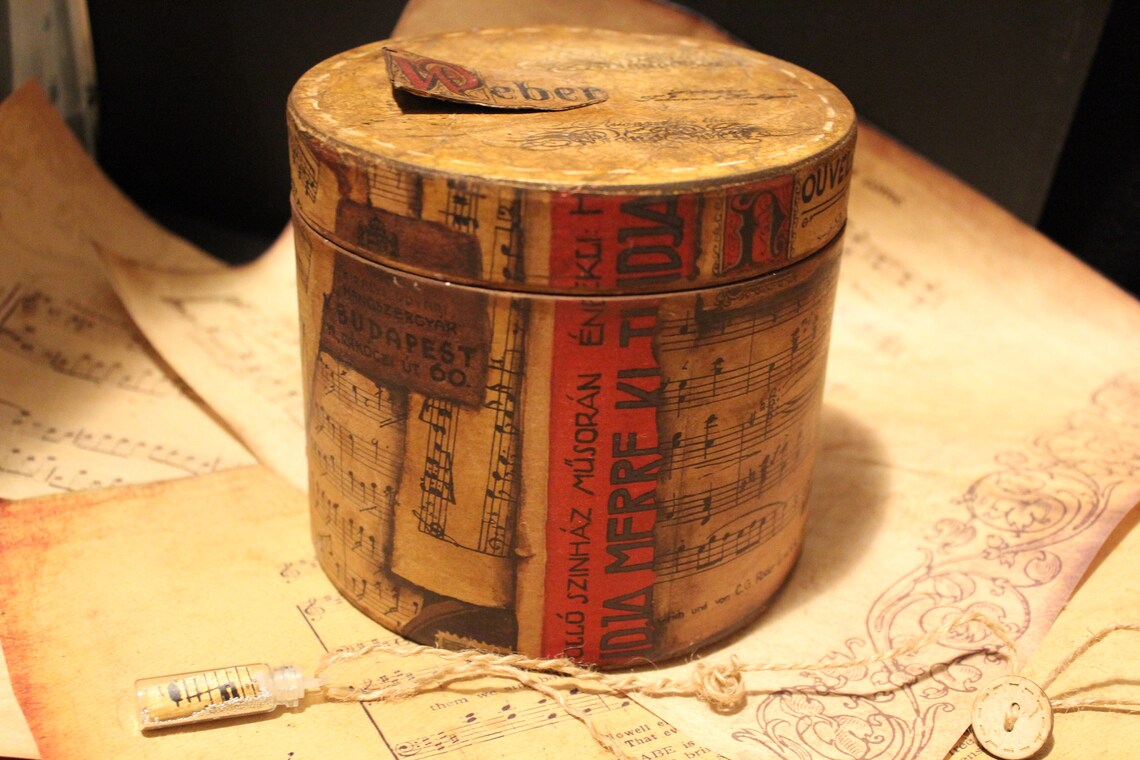 Music Decor Box Classical Music Victorian Decor Music in the Etsy