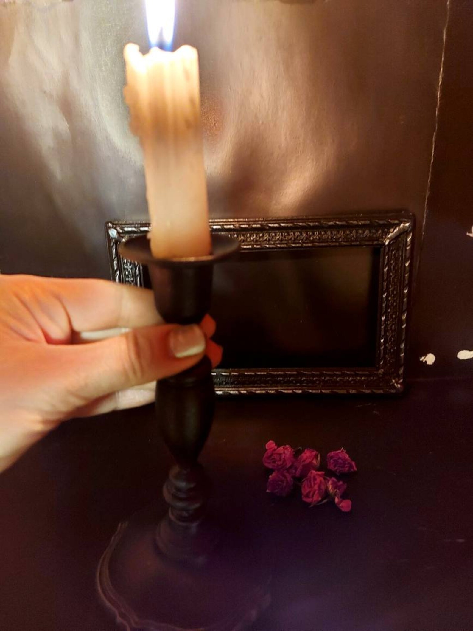 Gothic candleholder Metal candle holder Vampire Etsy