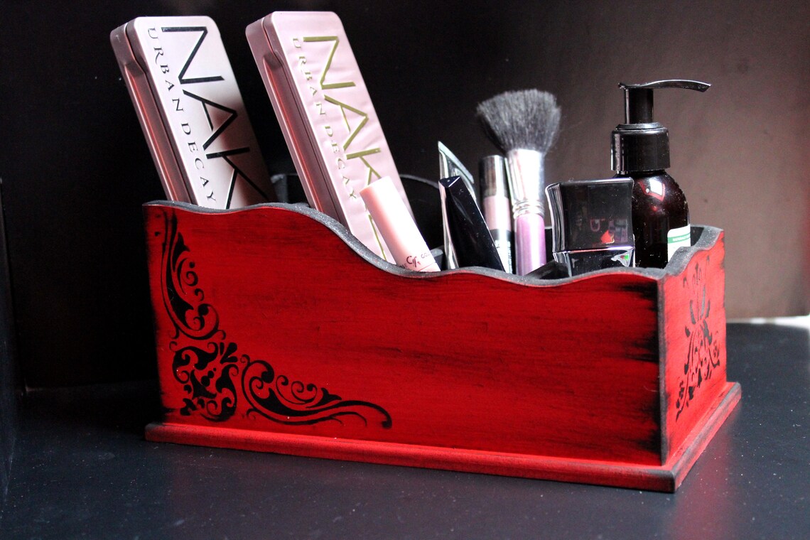 Gothic makeup holder Makeup organizer Gothic organizer Gothic Etsy