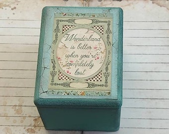 Alice Ring Box, Wonderland Box, Alice in Wonderland, Alice Quote Box