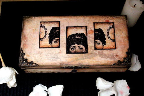 Gothic Box Alchemy Decor Wicca Decor Witchcraft Box Witch Etsy