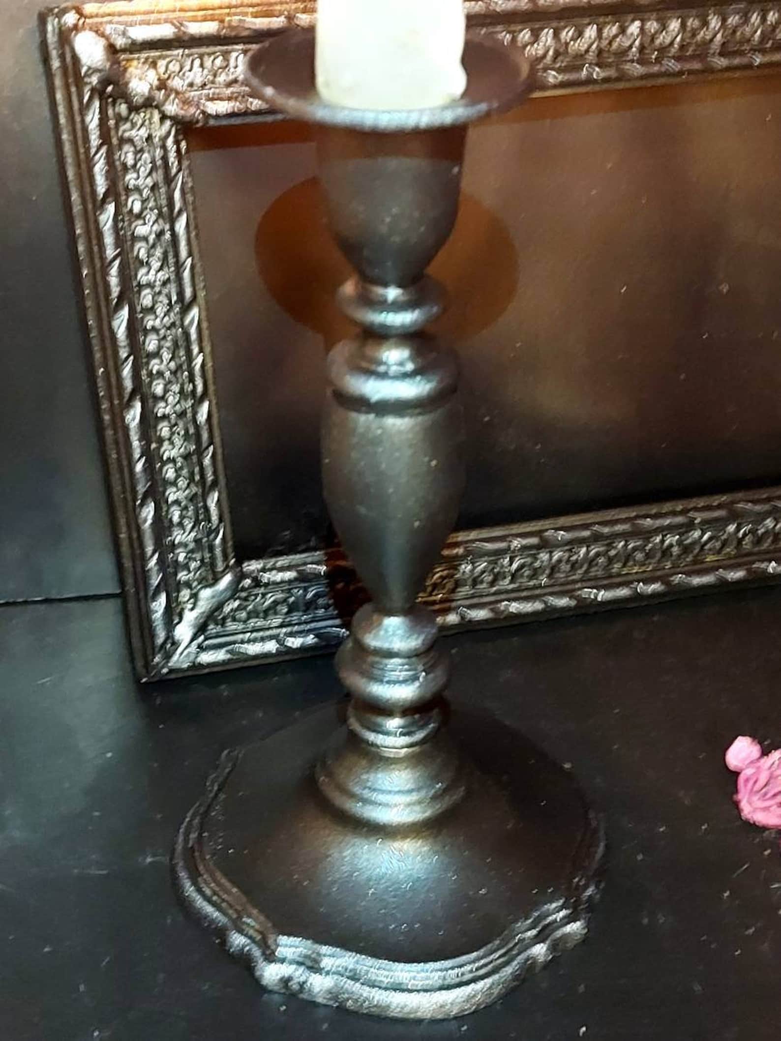 Gothic candleholder Metal candle holder Vampire Etsy