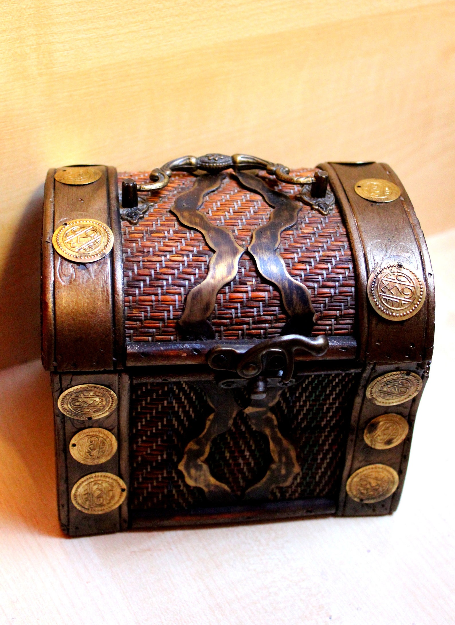 Old Treasure chest Pirates Treasure box Pirate decor box Etsy