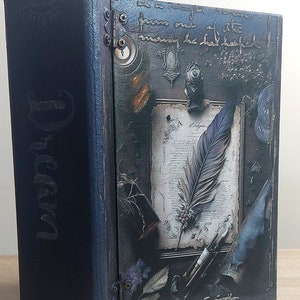 Letter Book Box, Gothic Letter Box, Book of Shadows Box, Book of Spells ...
