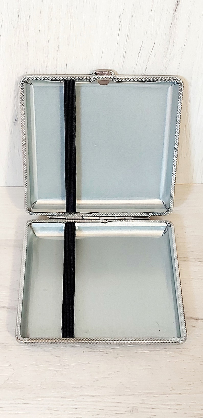 Skull cigarette case, Goth cigarette case, Black cigarette case, Goth Skull decor, Spooky cigarete case, Goth Victorian case, Vampire case image 6