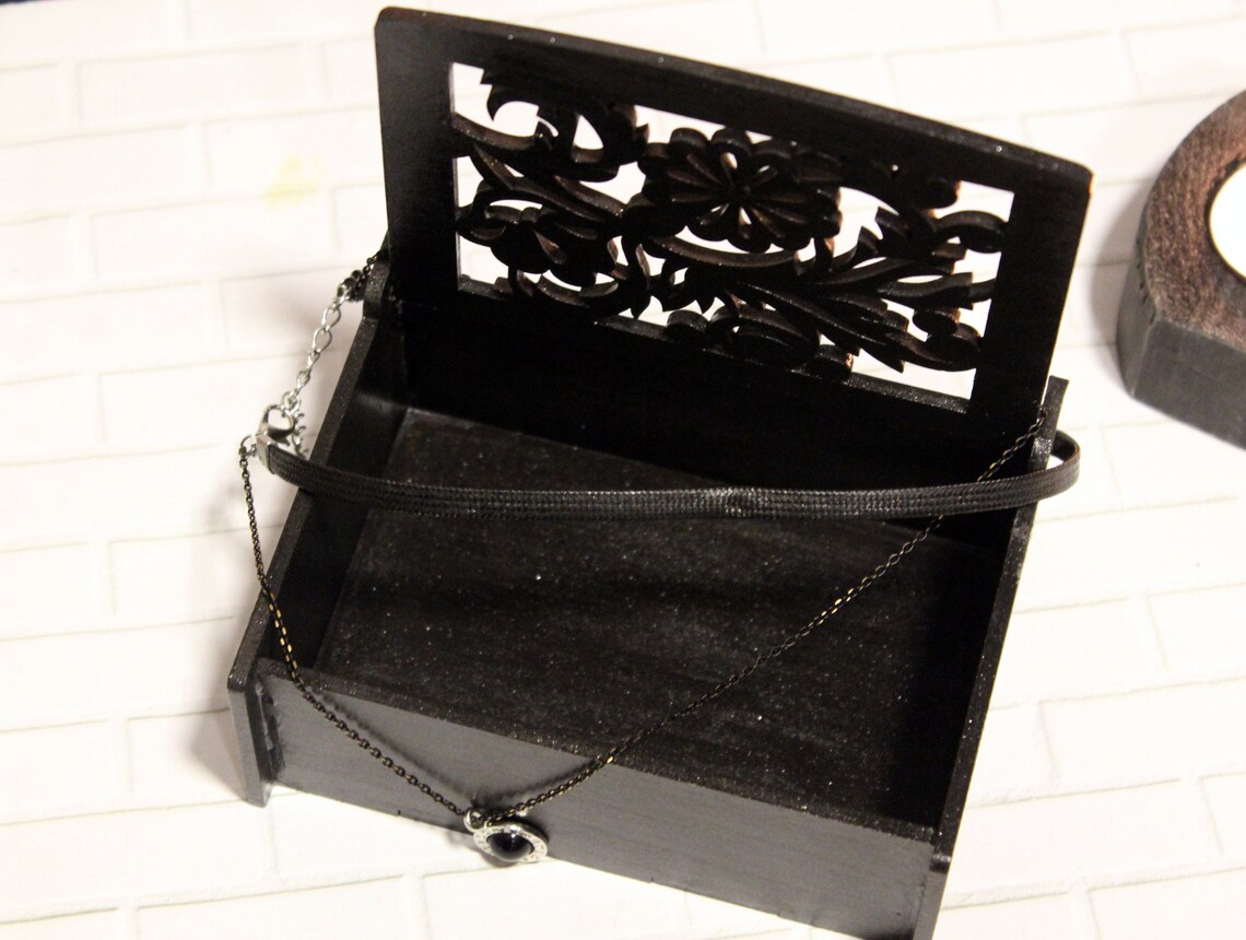 Gothic ring box Wedding ring box Gothic decor Mystery box Etsy