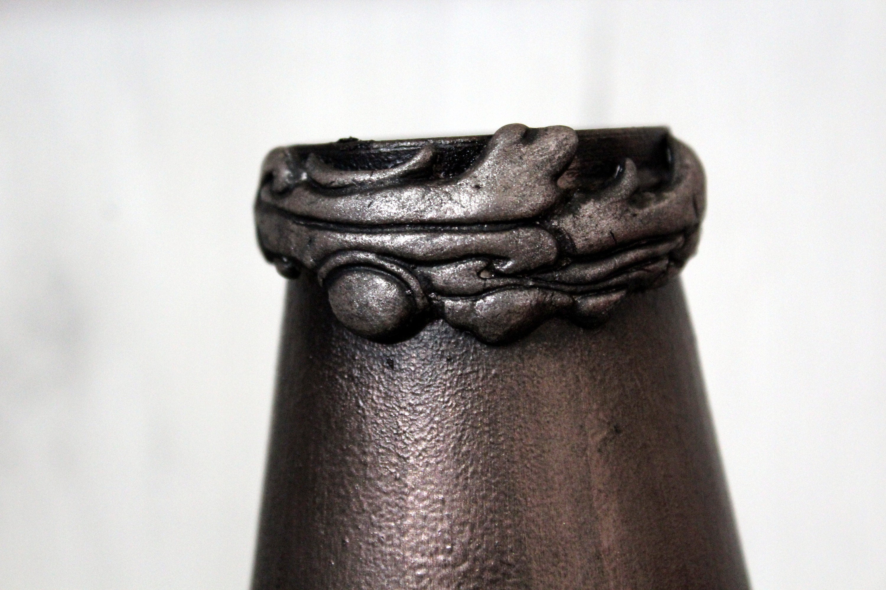 ビンテージ イタリア 花瓶 マーブル トゲ スパイク ゴシック レア