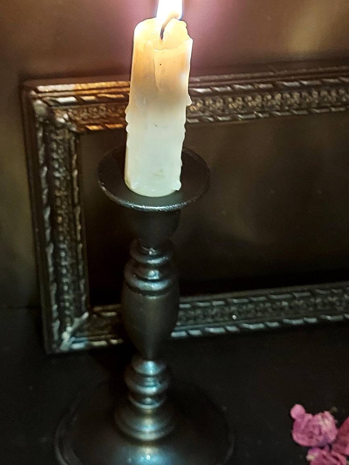 Gothic candleholder Metal candle holder Vampire Etsy