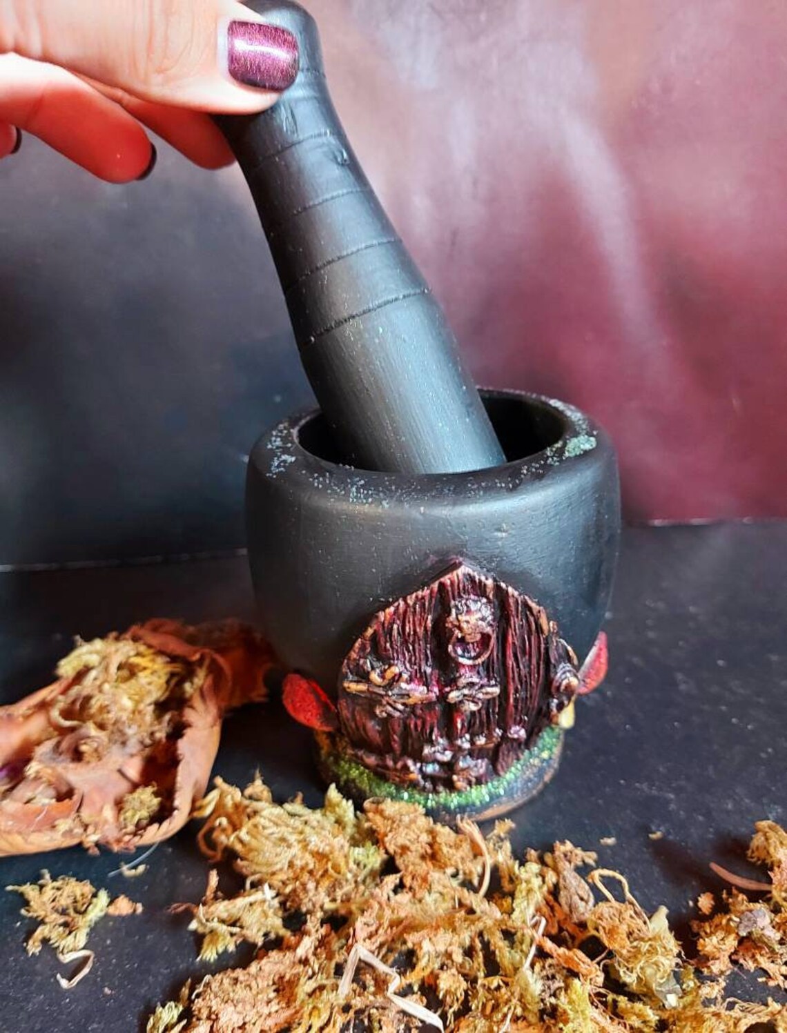 Mortar and Pestle Witch House Mortar Spiritual Tools Witch Etsy UK