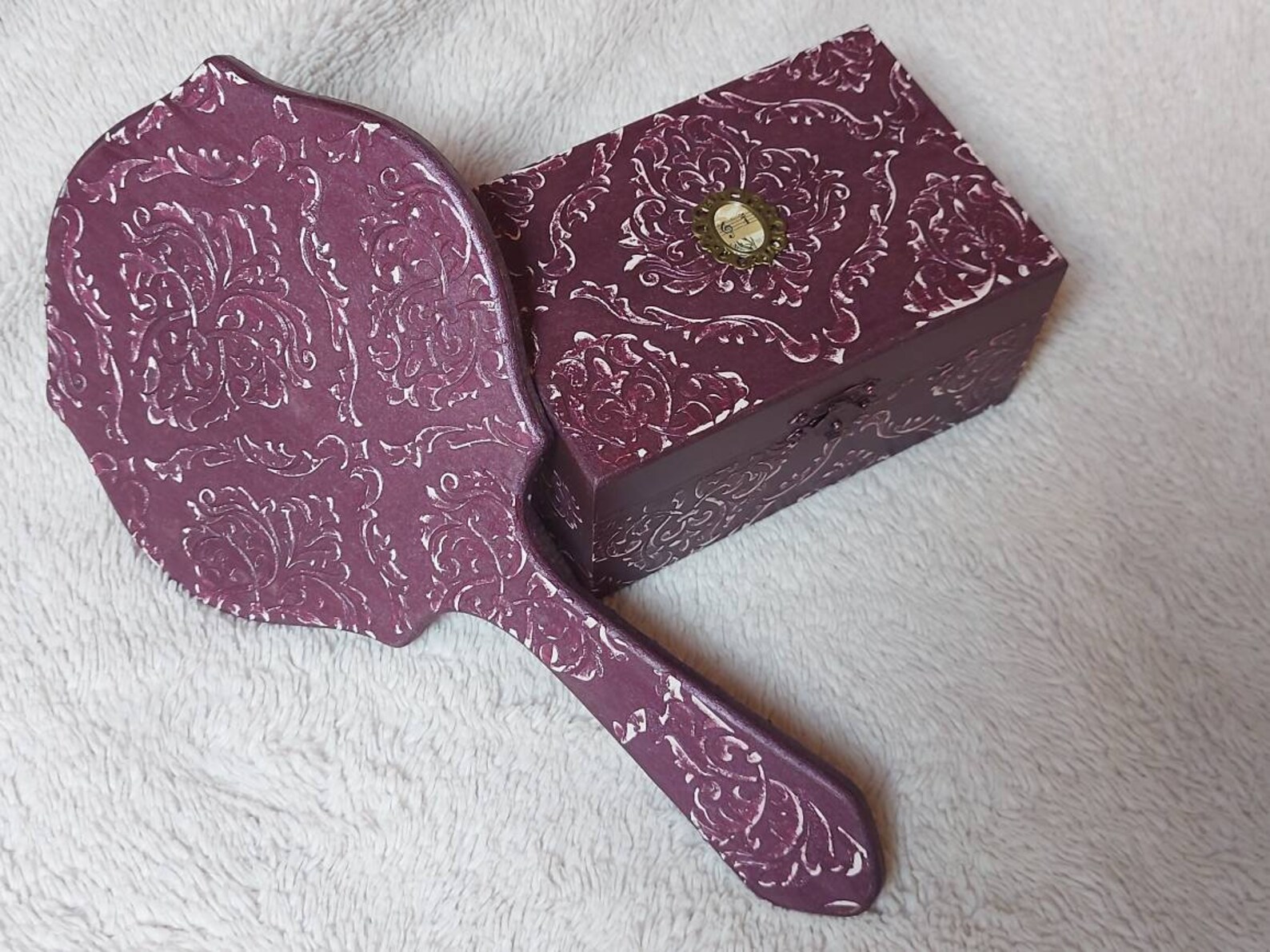 Gothic Hand Mirror Hand Wooden Mirror Bohemian Mirror - Etsy