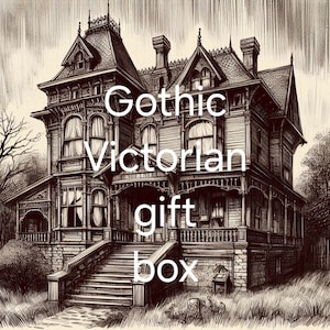 Gothic surprise box, Gothic Victorian, Victorian surprise, Halloween gift box,  Halloween surprise, Goth surprise box, Victorian gift box,