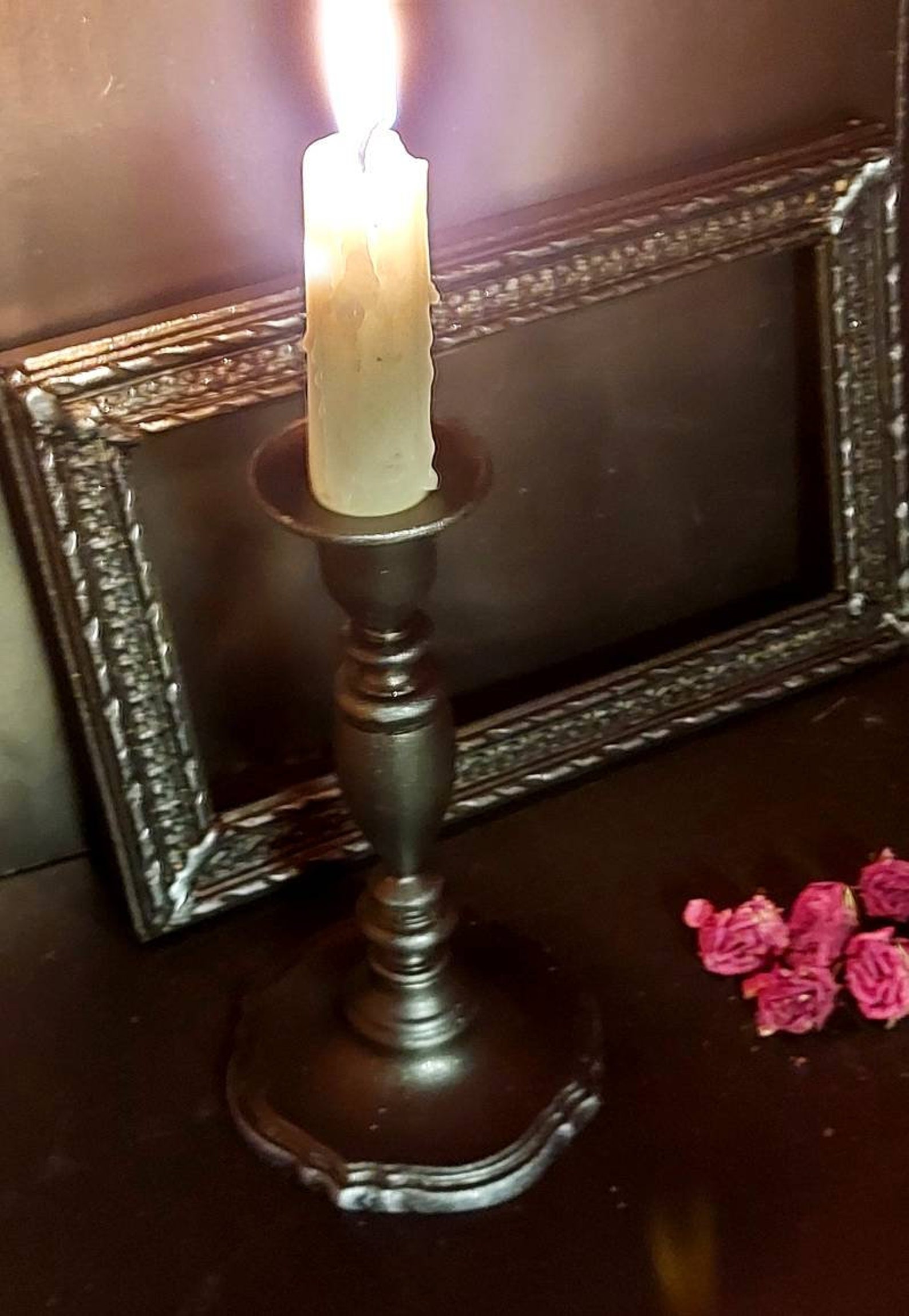 Gothic candleholder Metal candle holder Vampire Etsy