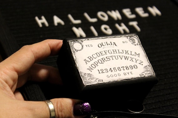 Ouija board box, Dark academia, Dark aesthetic decor, Gothic ring box, Wedding ring box, Gothic decor,  Witch decor, Magic spell box