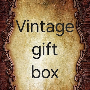 Vintage surprise box, Vintage gift box, Surprise gift box, Vintage style box, Vintage home decor, Vintage Victorian, Vintage rare items