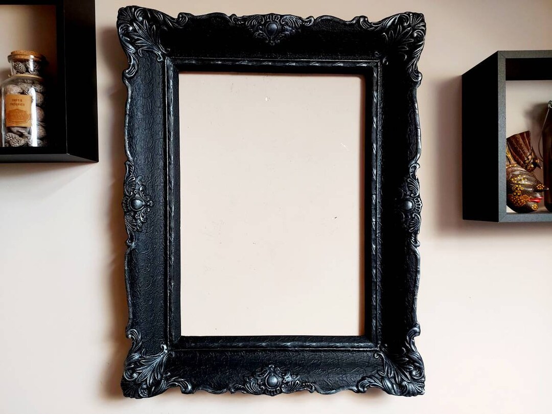 Gothic Wall Frame, Black Large Frame, Victorian Wall Frame, Victorian