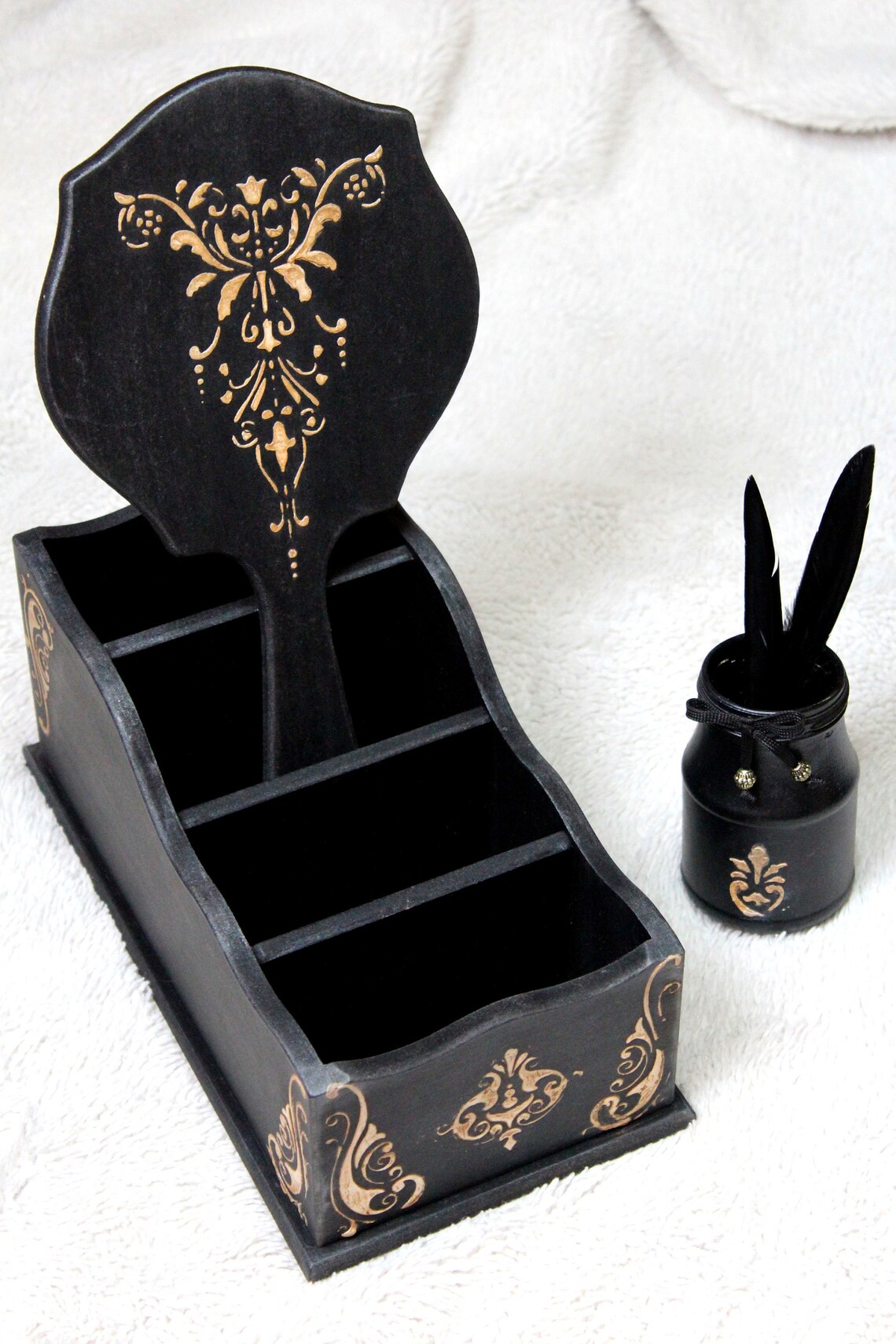 Gothic makeup holder Makeup organizer Gothic organizer Gothic Etsy