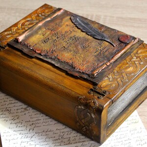 Letter Book Box Book of Shadows Box Book of Spells Box - Etsy