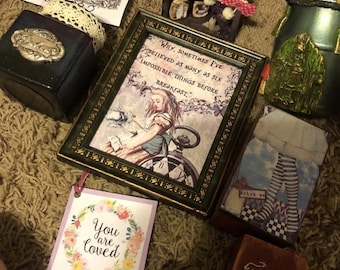 Alice Surprise Box, Alice Gift Box, Alice in Wonderland, Gothic
