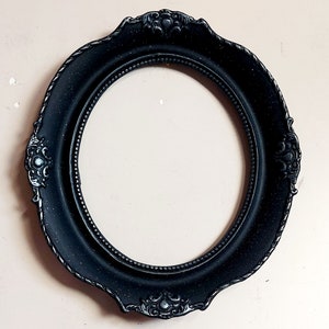 Gothic wall frame, Witch black frame, Gothic oval frame, Vampire black frame, Goth Victorian decor, Victorian wall frame, Vampire bedroom