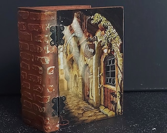 Fairytale box, Door book box, House of dwarfs, Fantasy gift box, Fairytale book box, Old door decor, Book of shadows, Book of spells box