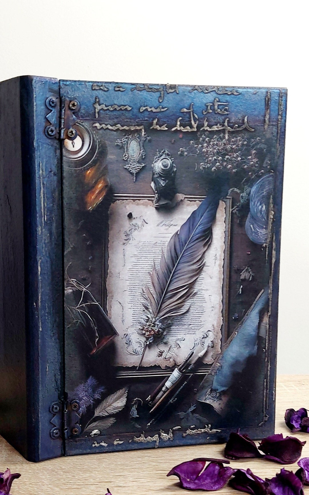 Letter Book Box, Gothic Letter Box, Book of Shadows Box, Book of Spells ...