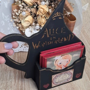 Alice coasters, Wonderland coasters, Alice kitchen decor, Alice in Wonderland, Tea party decor, Teapot coasters, Alice drinkware, Drink me