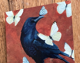 Kitchen Crow Greeting Card
