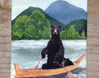 Osos en el imán del barco