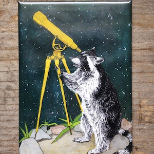 Raccoon Telescope Magnet