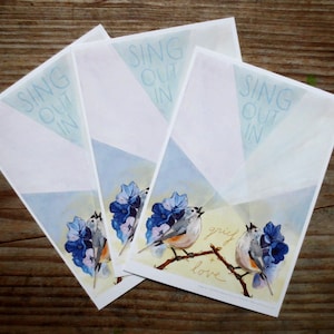 Sing Out in Trauer & Liebe Postkarte