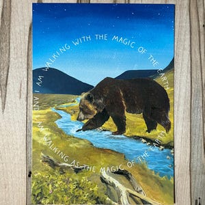 Cartolina dell'orso magico