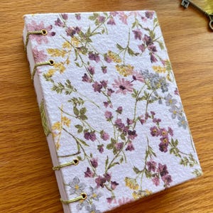 Handmade Journal, Handbound Sketchbook, Mixed Media Art Journal, Travel Sketchbook, Dream Diary, Floral Notebook, Cottagecore Gift Book