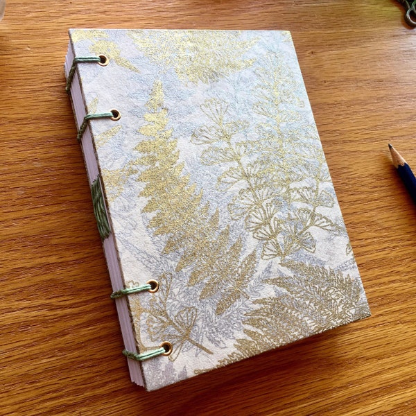 Handmade Garden Art Journal, Handbound Sketchbook, Artist Journal, Field Sketchbook, Dream Diary, Artisan Sketchbook, Botanical Notebook