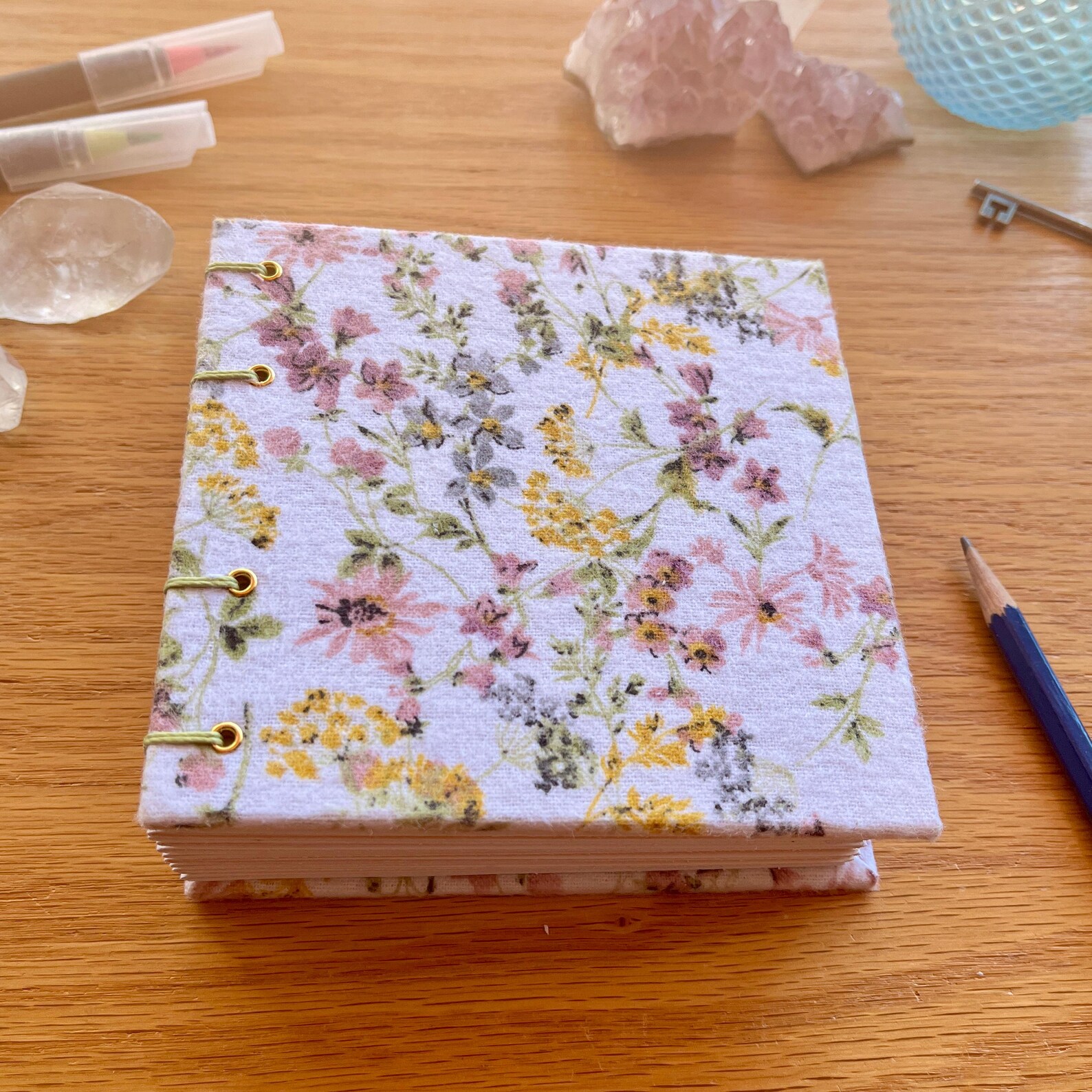 Handmade 4x4 Thick Journal, Handbound Sketchbook, 300 Pages Creative ...