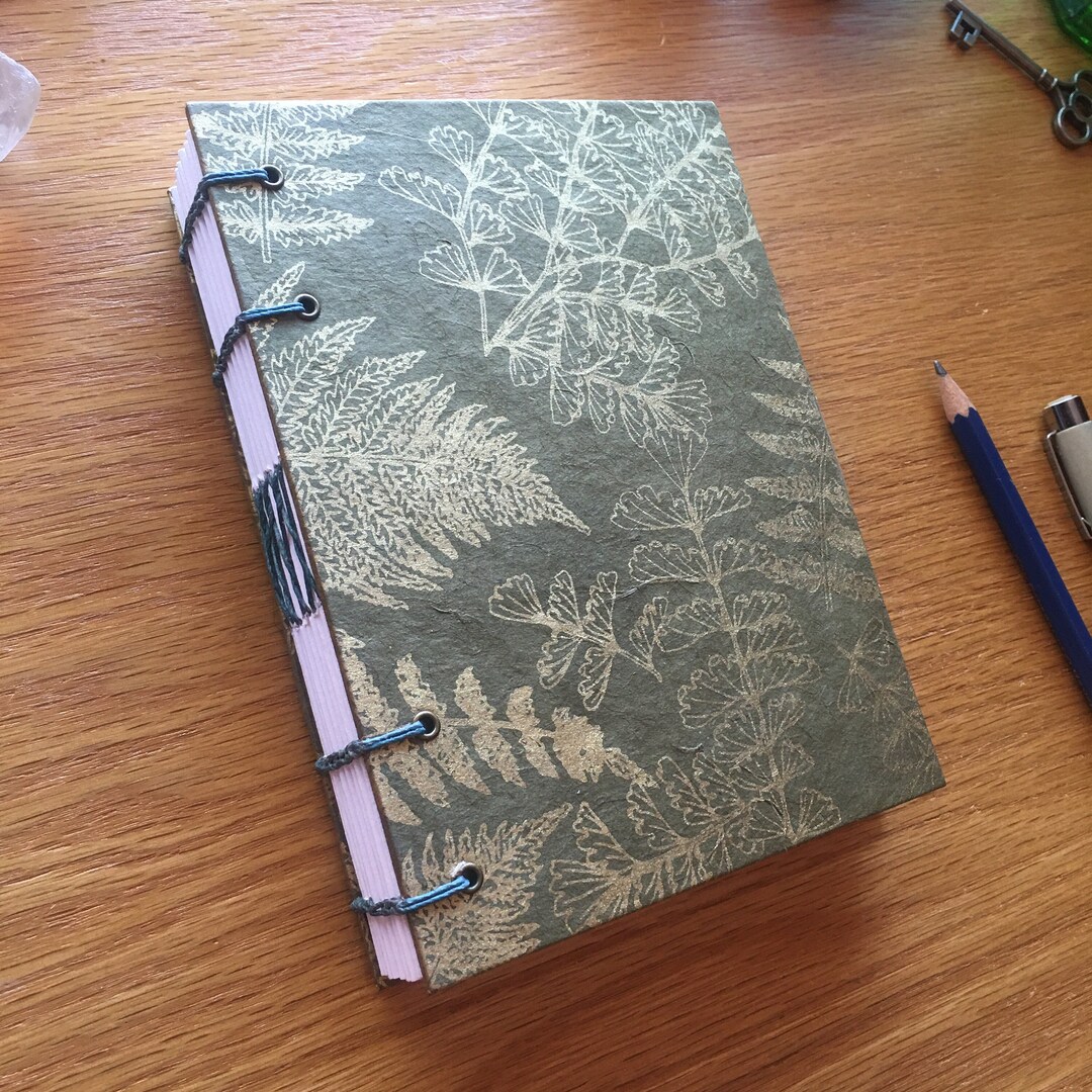 Handmade Garden Art Journal, Handbound Sketchbook, Artist Journal, Field Sketchbook, Dream Diary