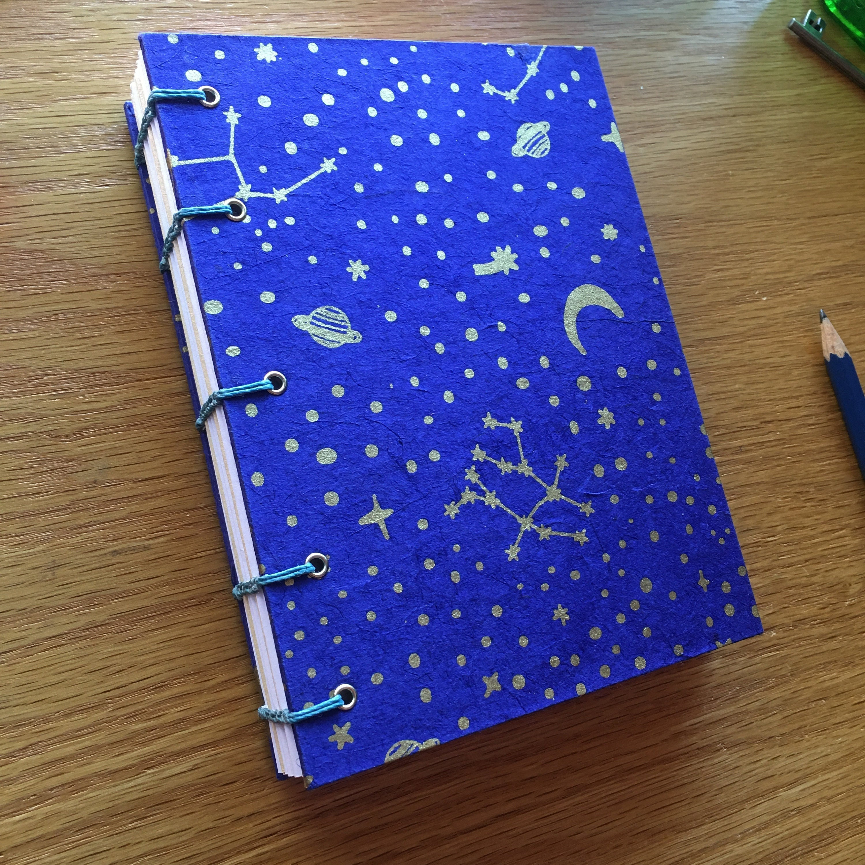 Black Sketchbook With Black Paper. Hardcover Lunar Notebook