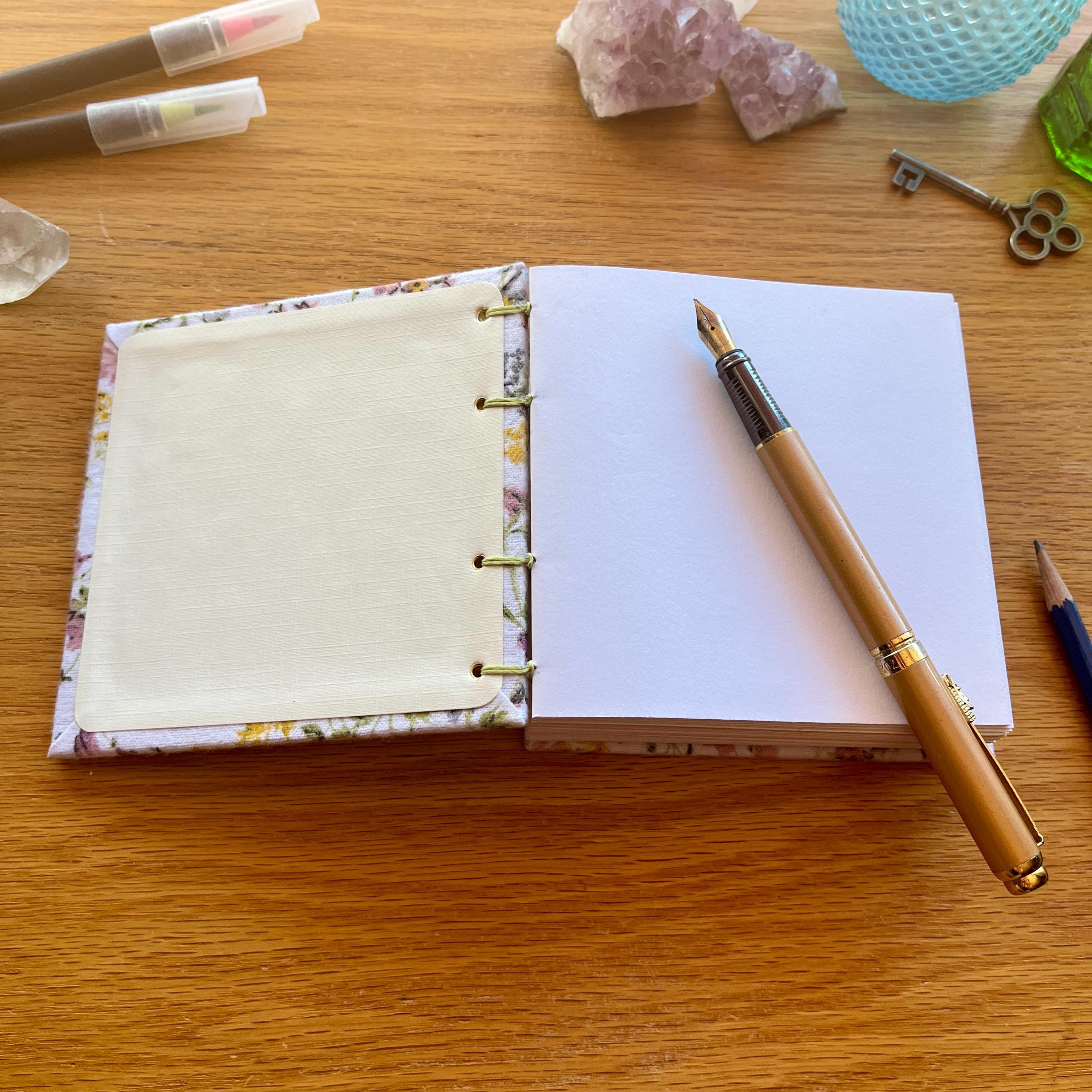 Handmade 4x4 Thick Journal, Handbound Sketchbook, 300 Pages Creative ...