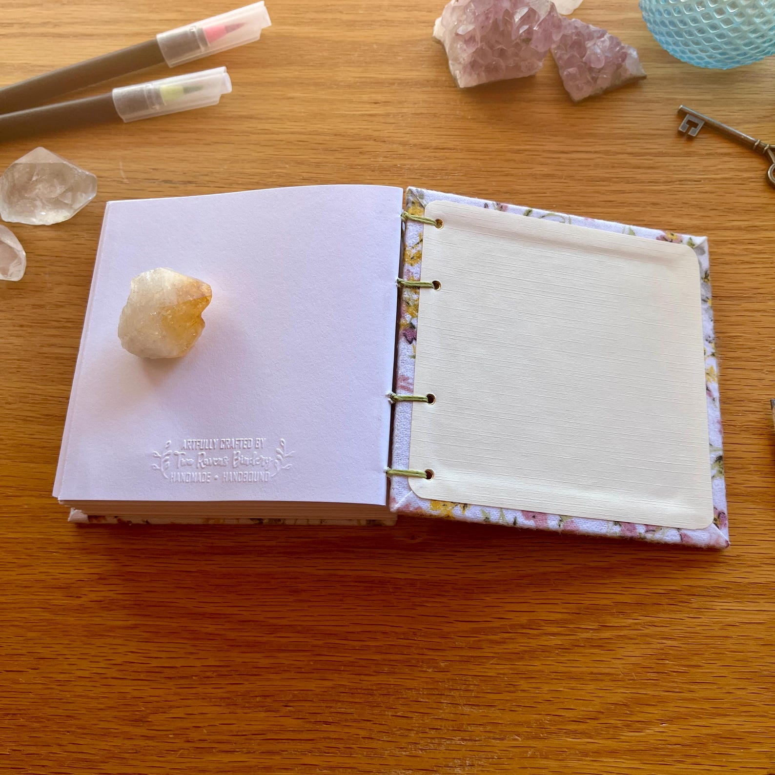 Handmade 4x4 Thick Journal, Handbound Sketchbook, 300 Pages Creative ...