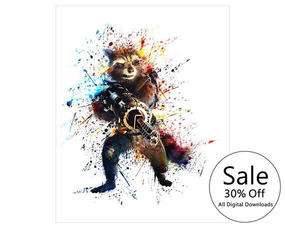 Avengers Endgame Film Artwork Xmas Gift Guardians Of The Galaxy Movie Poster Painting Marvel Superhero Wall Art Print Rocket Raccoon Art