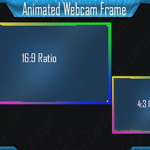 Animated Multicolor Webcam Border, Color Changing Core Webcam Frame, Animated webcam Border, Animated Webcam Frame, Multicolor Webcam Frame.