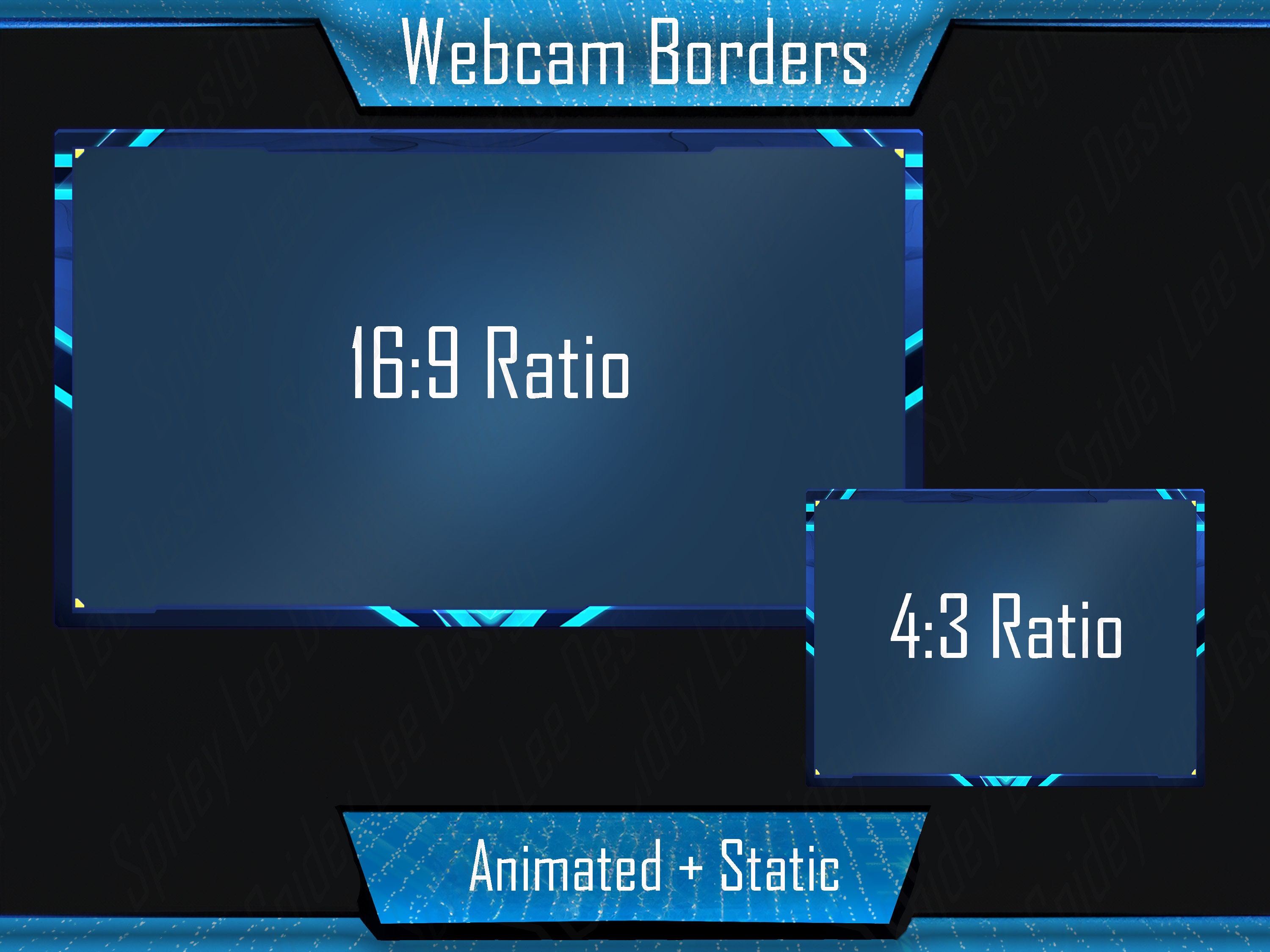 Animated Webcam Border, Webcam Overlay, Animated Webcam Overlay, Twitch ...